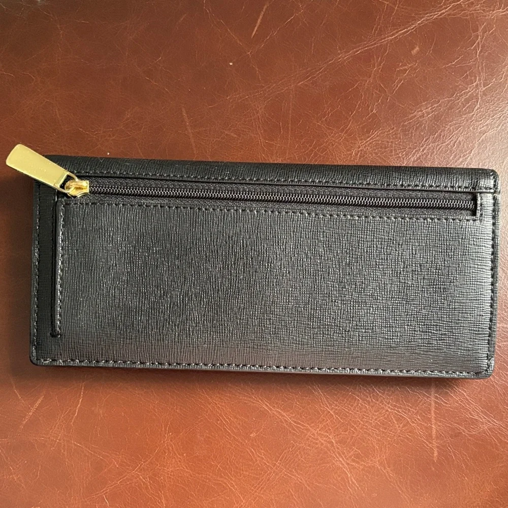 Coach Black Leather Clutch Wallet - Picture 4 of 15